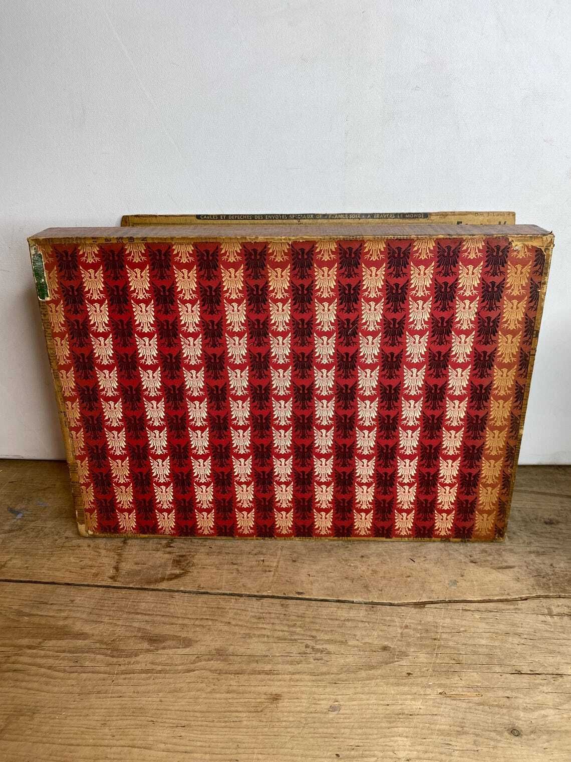 Unique Vintage Satirical Punch French Wooden Decoupage Tray  In Good Condition photo buy