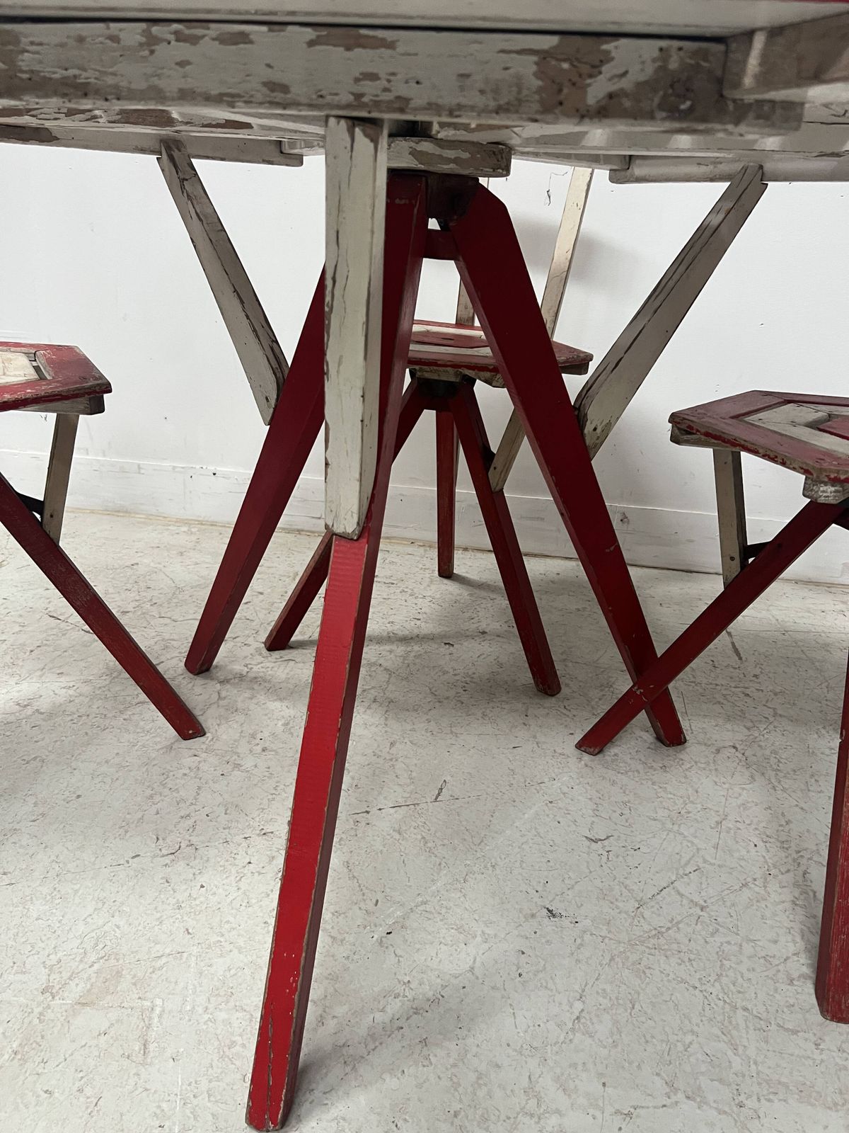 20th Century Lacquered Beech Garden Furniture Set photo 654.0