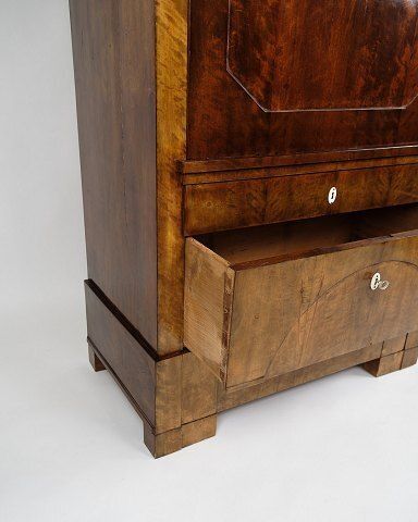 Secretary   Hand Polished Birch & Intarsia   2 Drawers   1840s photo Furniture