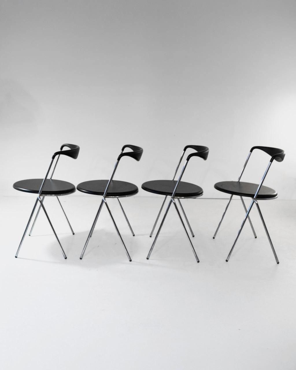 1400.0 Industrial Stackable Dining Chairs In The Style Of Hans Eichenberger, Set Of 4 photo