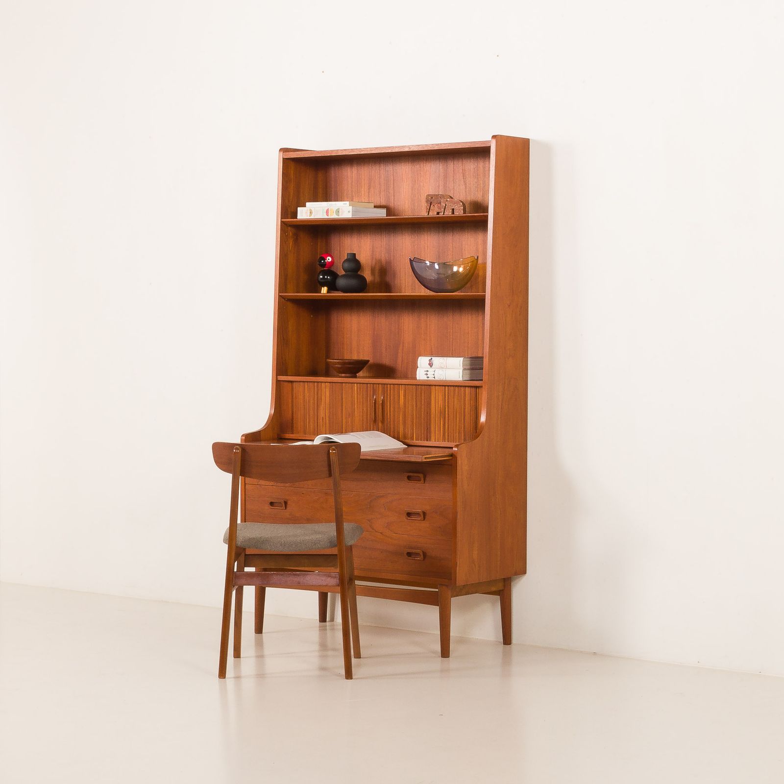 Johannes Sorth For Nexo Bookcase With Secretaire Denmark 1957
