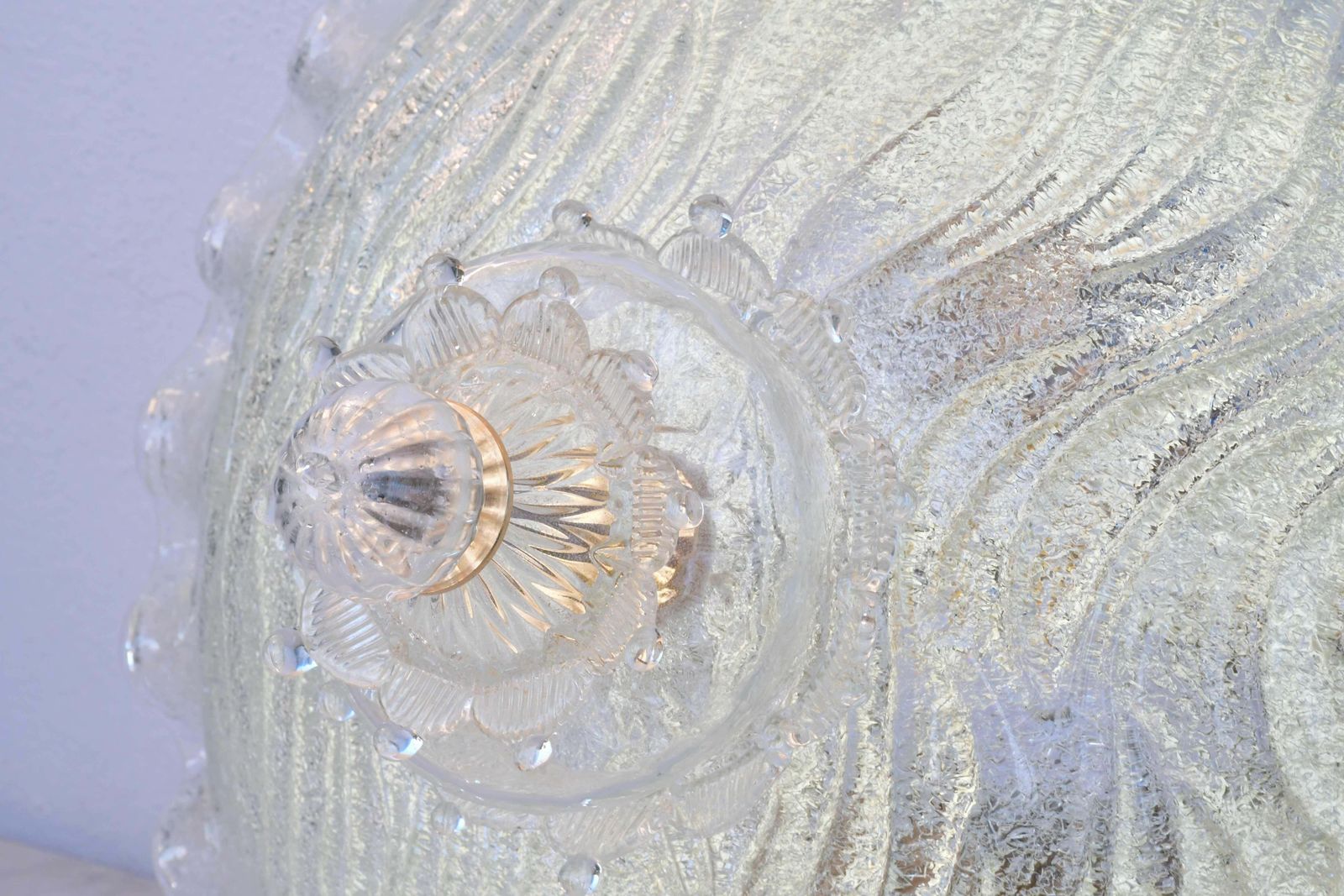 "The Crown" Charming Italian Murano Glass Ceiling Fixture, Murano, 1970 photo 1570.0