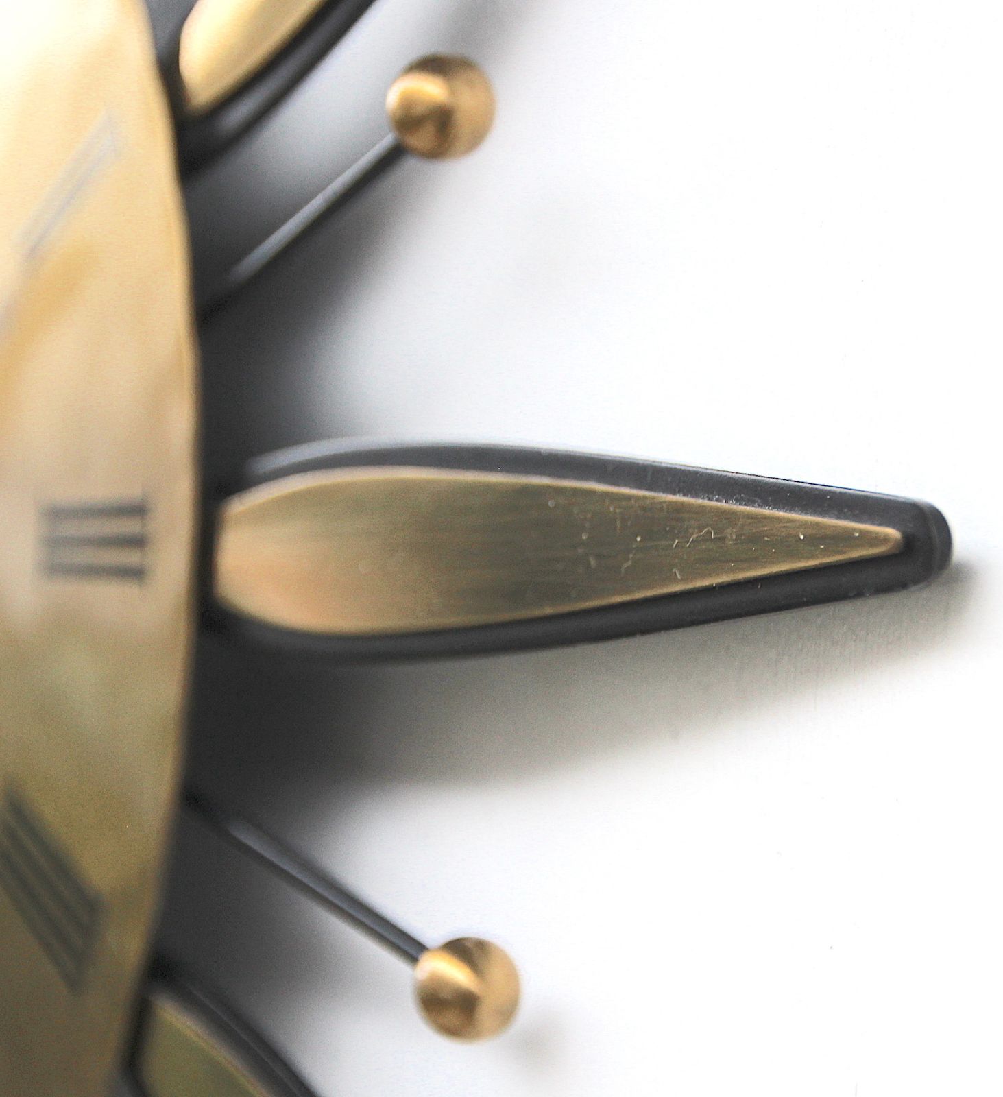 photo buy 1970s Sunburst Style West German Vintage Factory Wall Clock. Fully Guaranteed