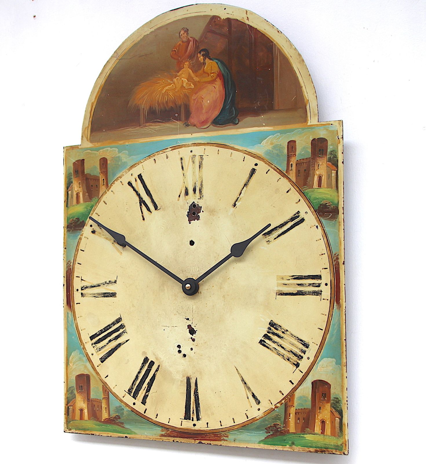 Original 18th Century Iron Grandfather/Longcase Clock Dial. Fully Guaranteed. photo vinterior