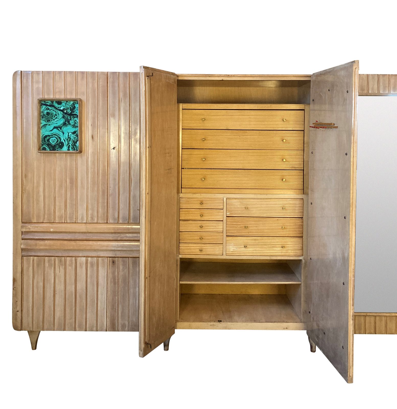 A Large Italian Mid Century Segmented Wardrobe photo furniture