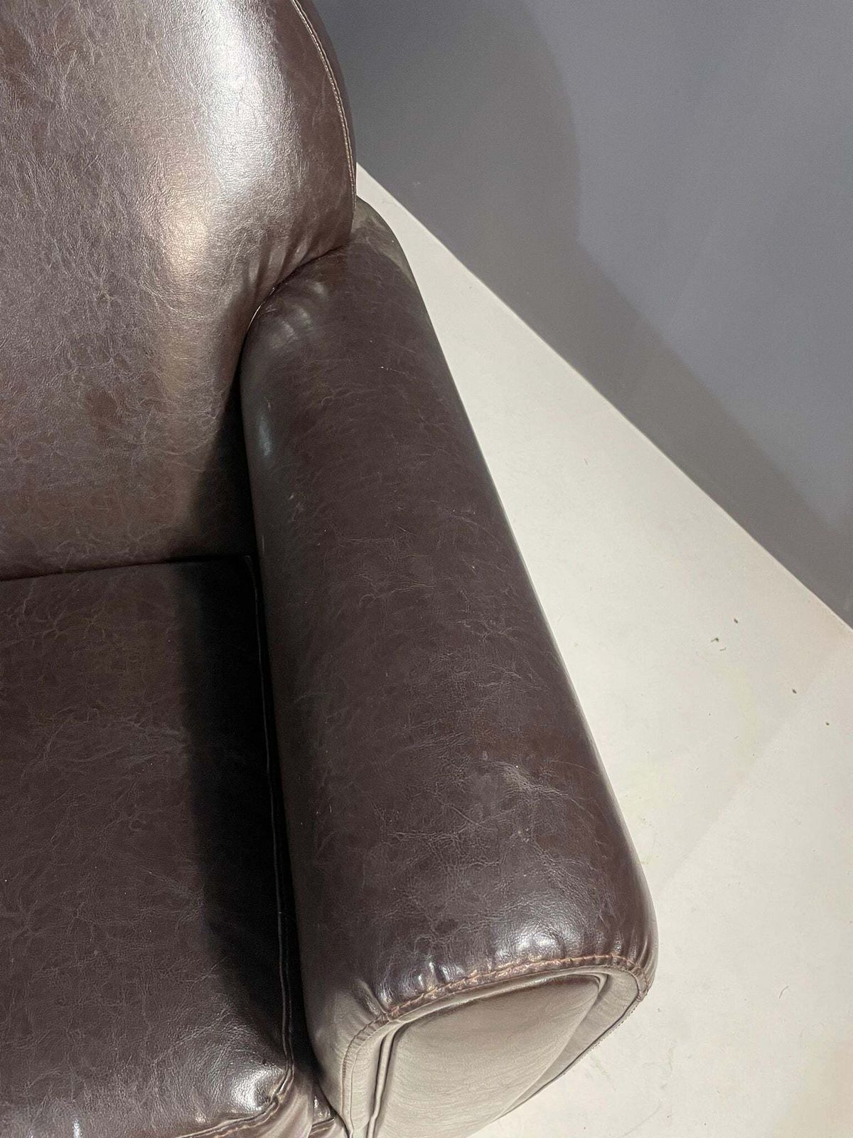 Pair Of Leather Armchairs In French Art Deco Style, 1970s photo 921.0