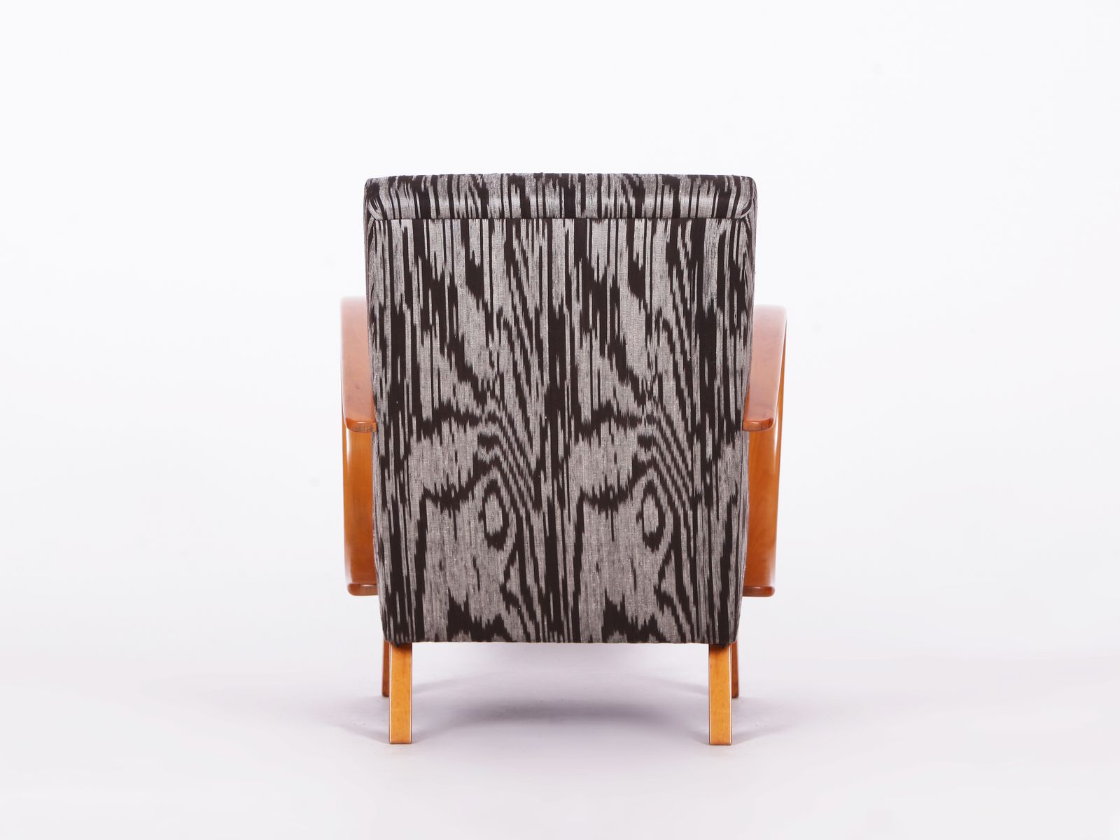 3500.0 Restored 1950s Jindrich  Halabala Armchair In Handwoven Thai Silk photo