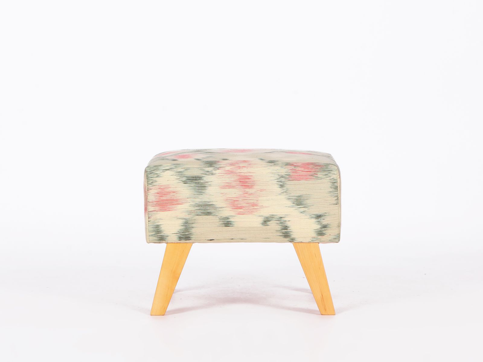 Furniture Restored 1950s Jindrich  Halabala Armchair In Handwoven Thai Silk photo