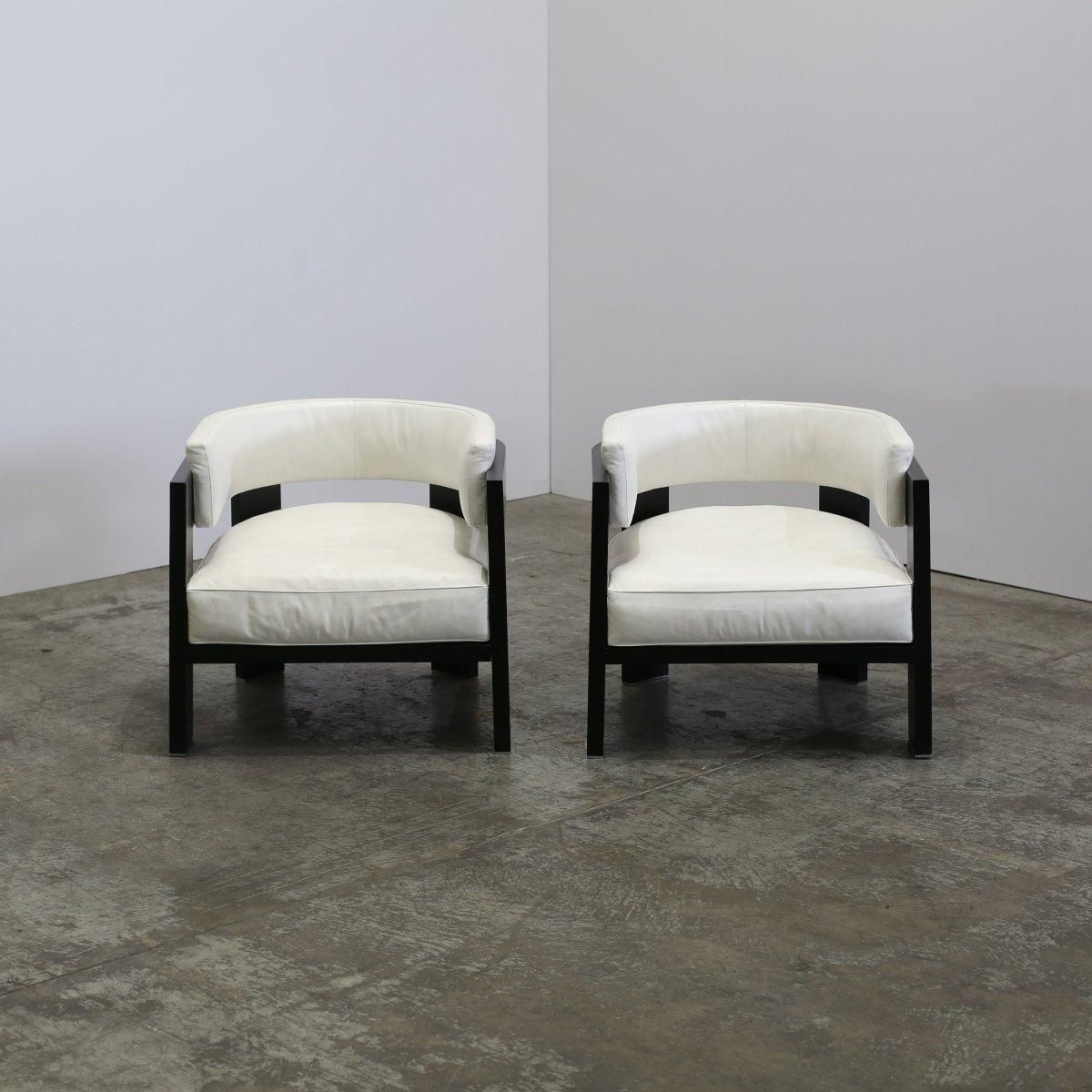 Minotti Warhol Blac Lac Armchairs, Set Of Two photo buy