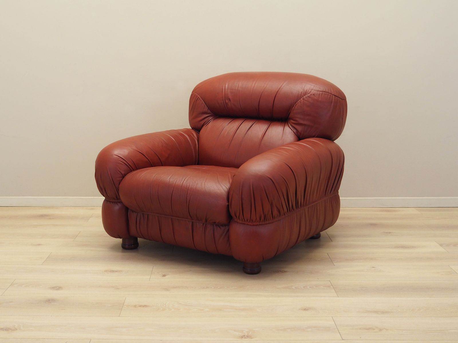Burgundy Armchair Italian Design 1970s Production Italy photo furniture