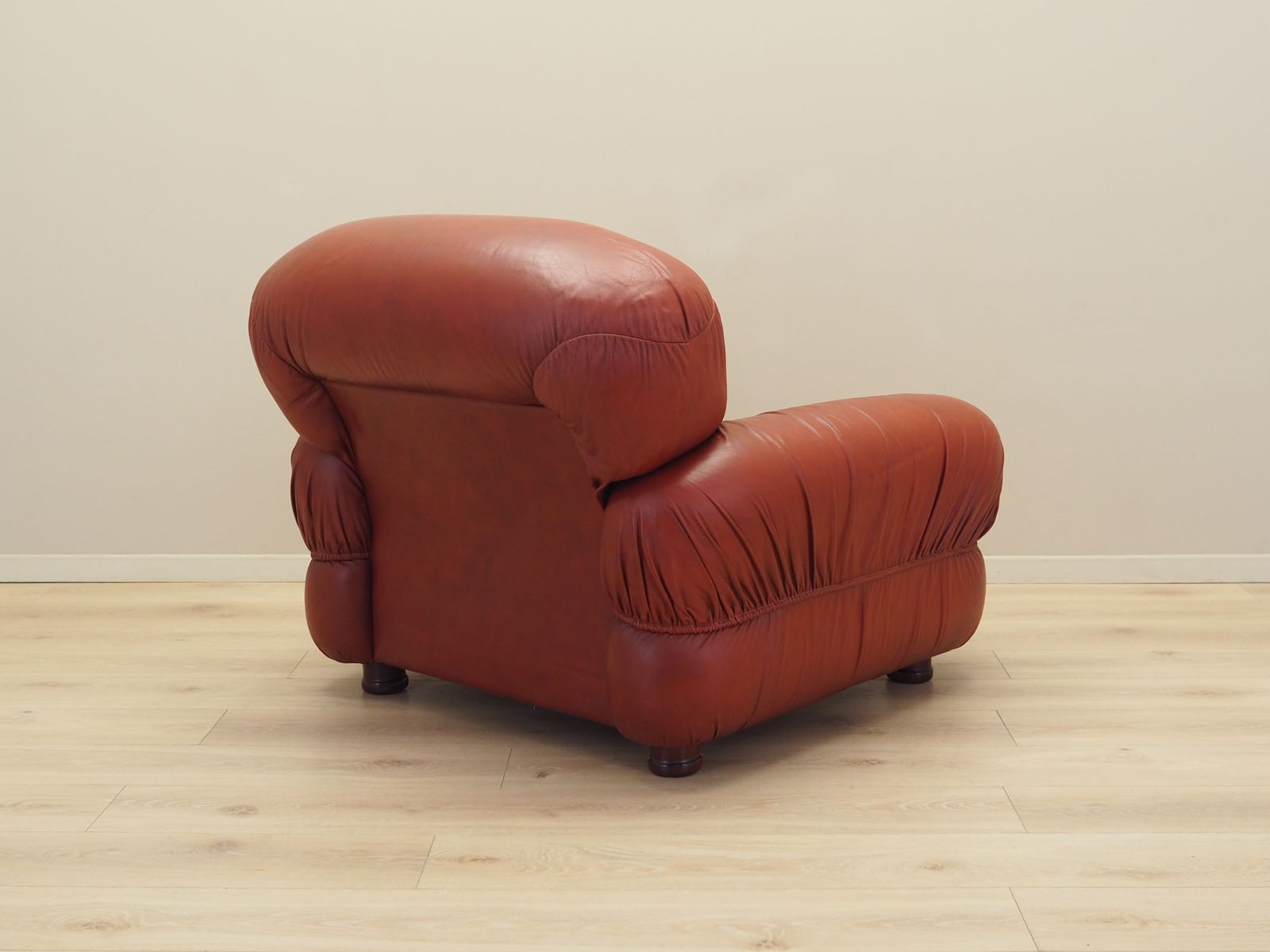 Burgundy Armchair Italian Design 1970s Production Italy photo vintage