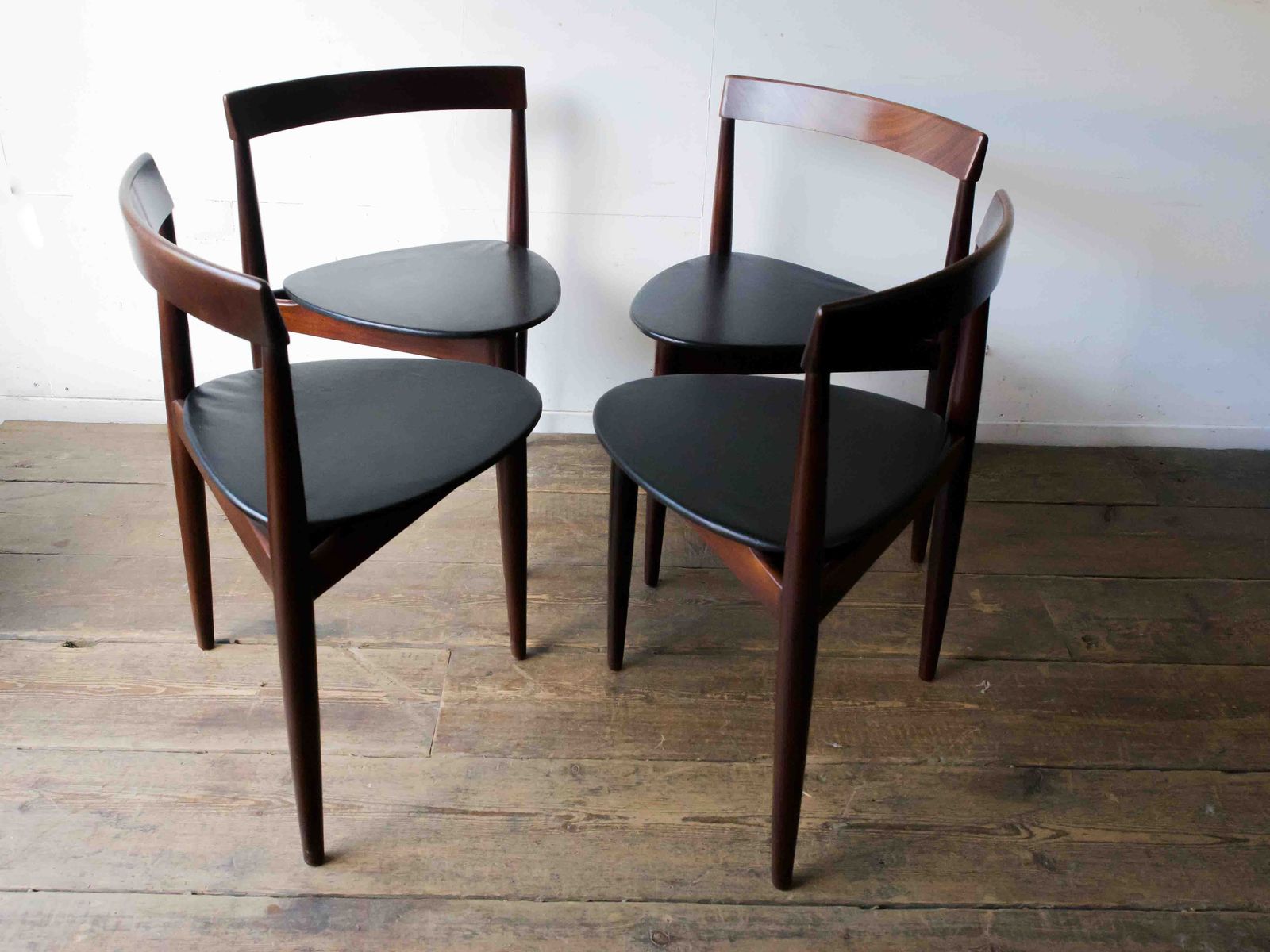 A Set Of 4 Mid Century Danish Chairs By Hans Olsen For Frem Rojle photo furniture