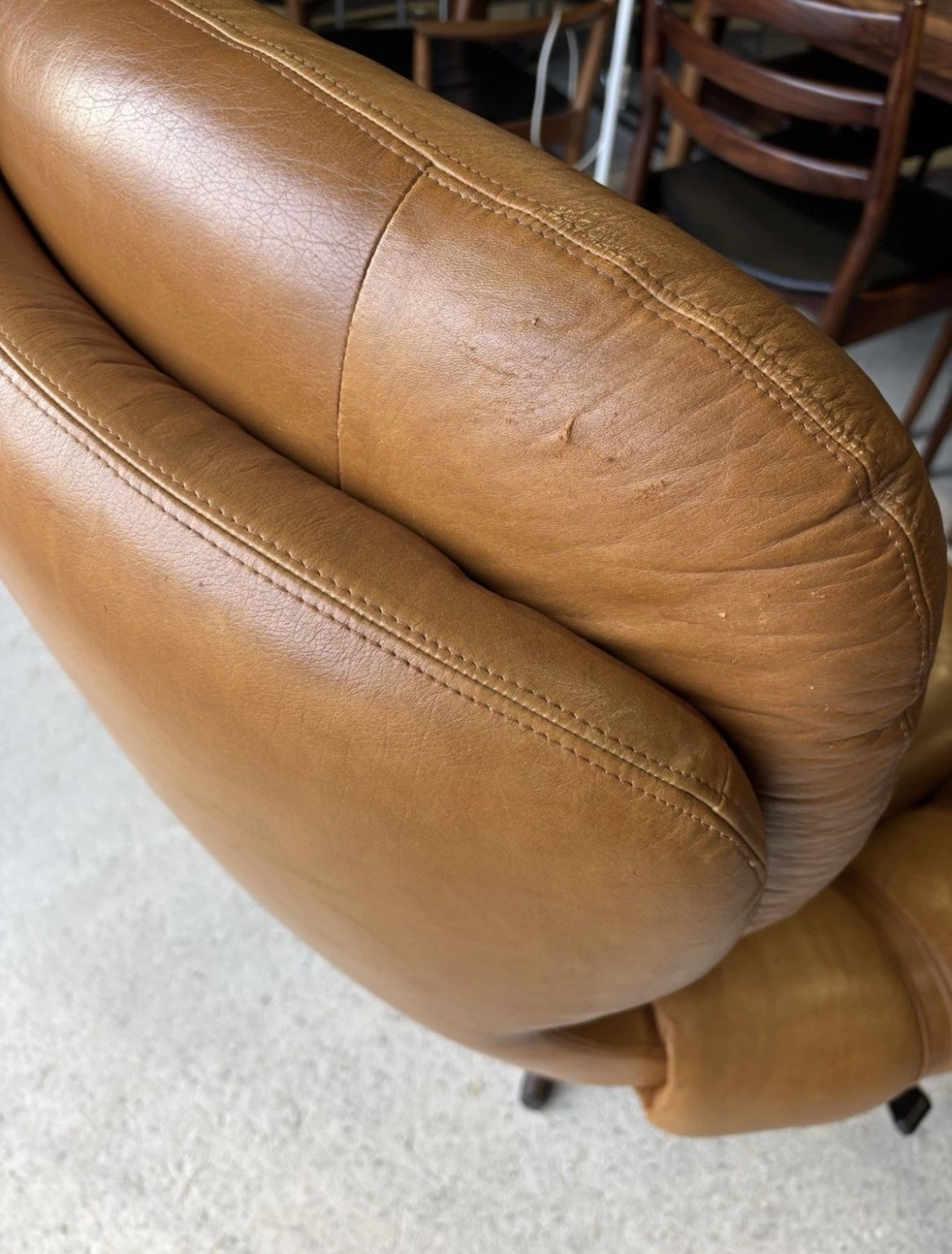 Mid Century Scandinavian Swivel Lounge Chair By Swedfurn, "Slätte Gungan” photo vinterior