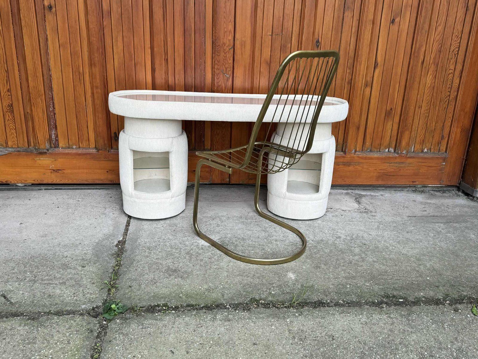 Dressing Table With Chair From Kecskemét Furniture, 1975, Set Of 2, Set Of 2 photo for sale