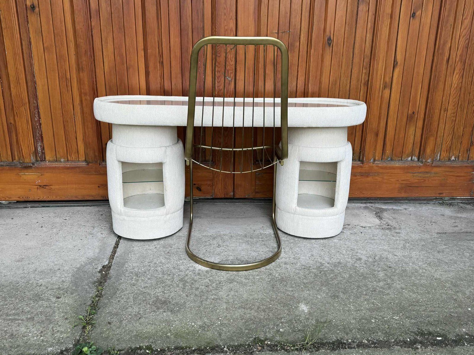 Dressing Table With Chair From Kecskemét Furniture, 1975, Set Of 2, Set Of 2 photo Furniture