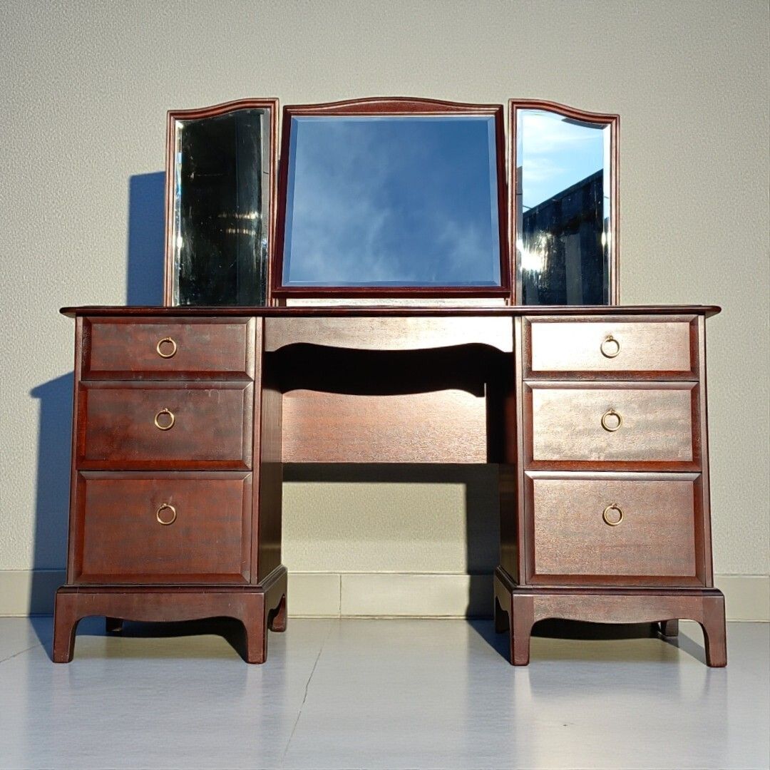 photo furniture Vintage Stag Minstrel Bedroom Suite – Dressing Table & Two Chests Of Drawers