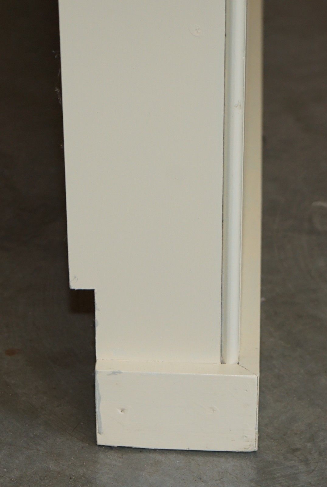 250.0 Vintage White Painted Radiator Cover Double Sized Ready To Go photo