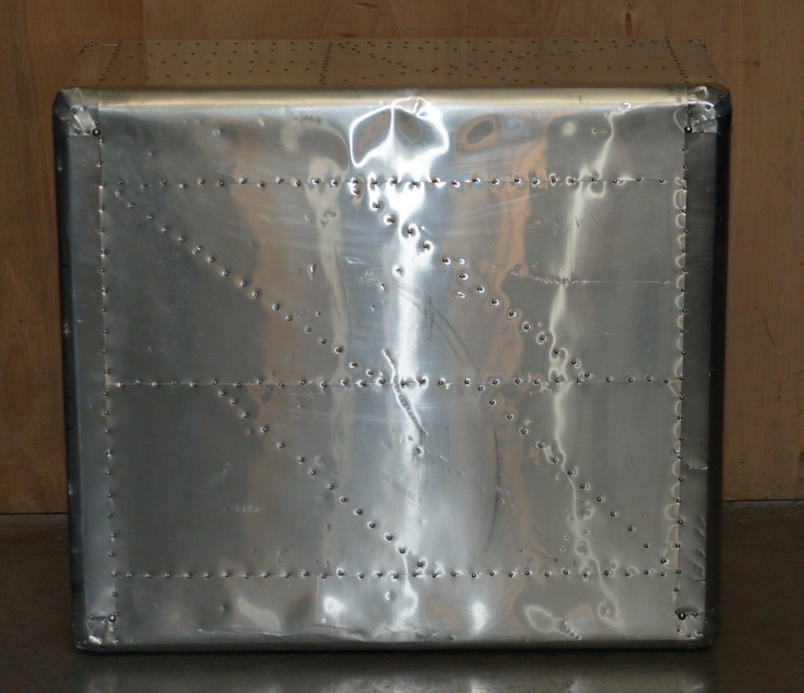 photo vinterior Cool Pair Of Vintage Aviator Hand Hammered Chest Of Drawers Industrial Style
