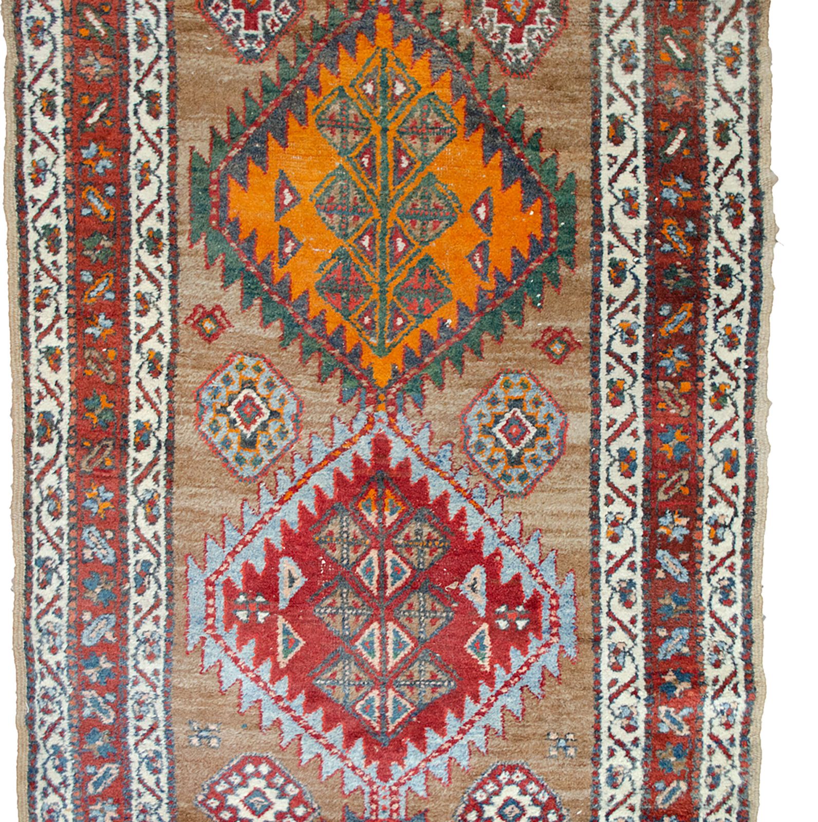 Antique Kordi Runner 393x98cm photo vintage
