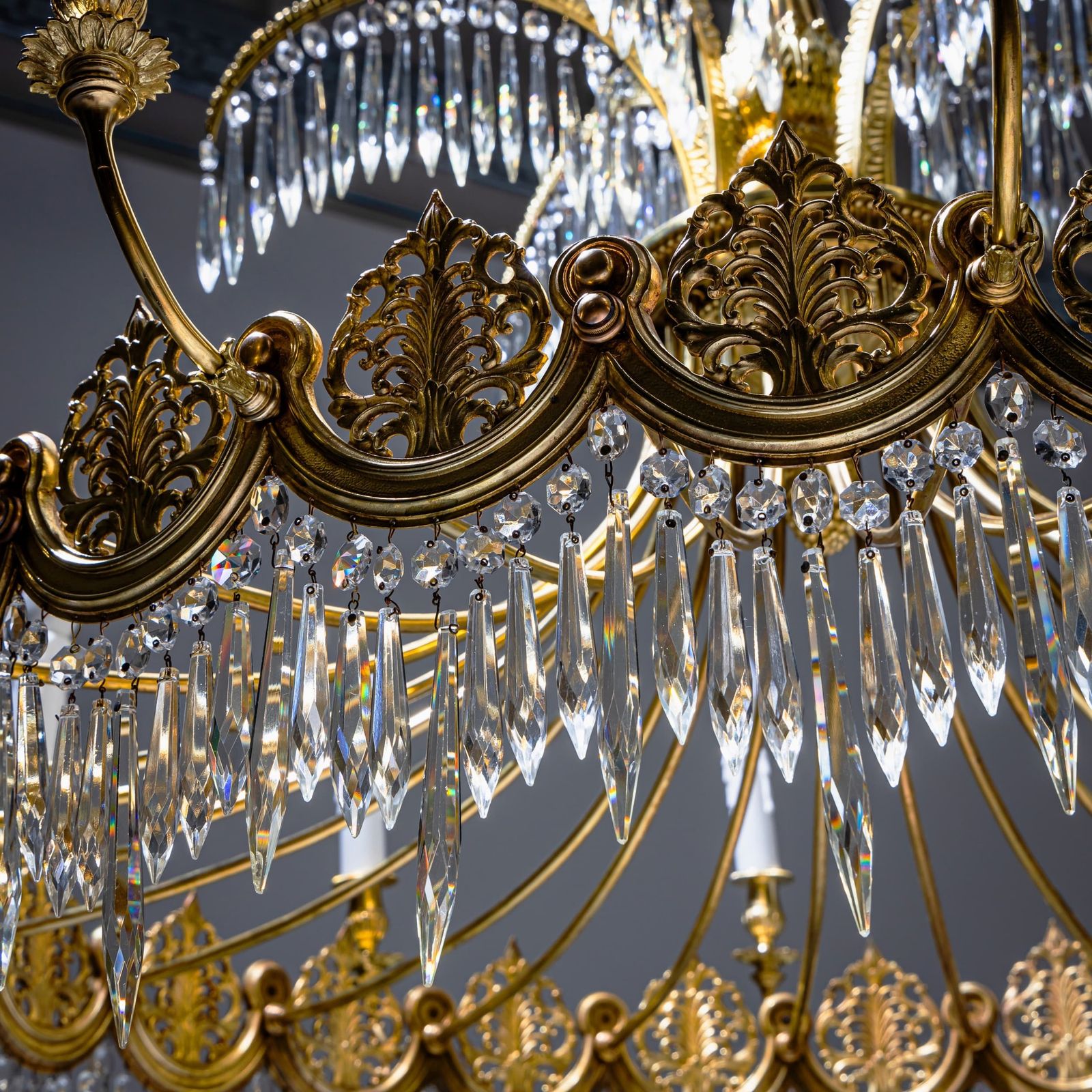 photo for sale Empire Style Chandelier After Schinkel, Probably Berlin, Early 20th Century