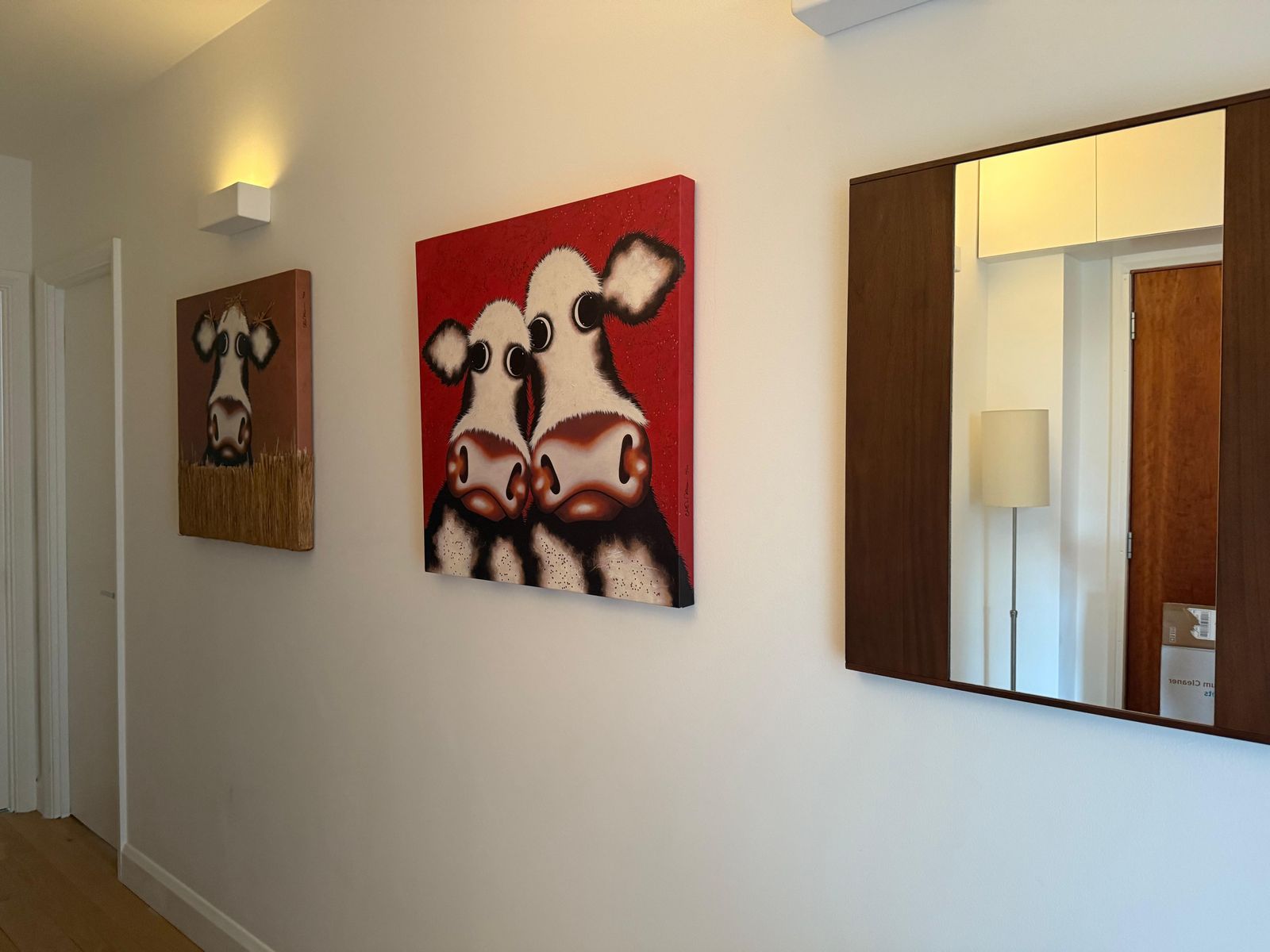 Art  Caroline Shotton  Boxed Canvas  Cow Painting photo Art