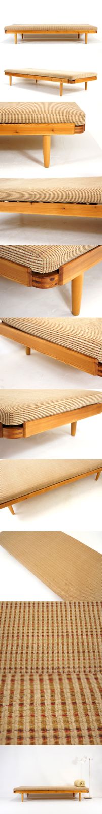 Retro Vintage Danish Pine Single Day Bed Sofa Futon Mid Century Modern 50s 60s photo furniture