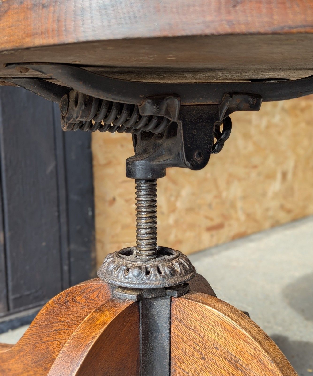Furniture Antique Office Chair (Delivery Available) Oak C1900 photo