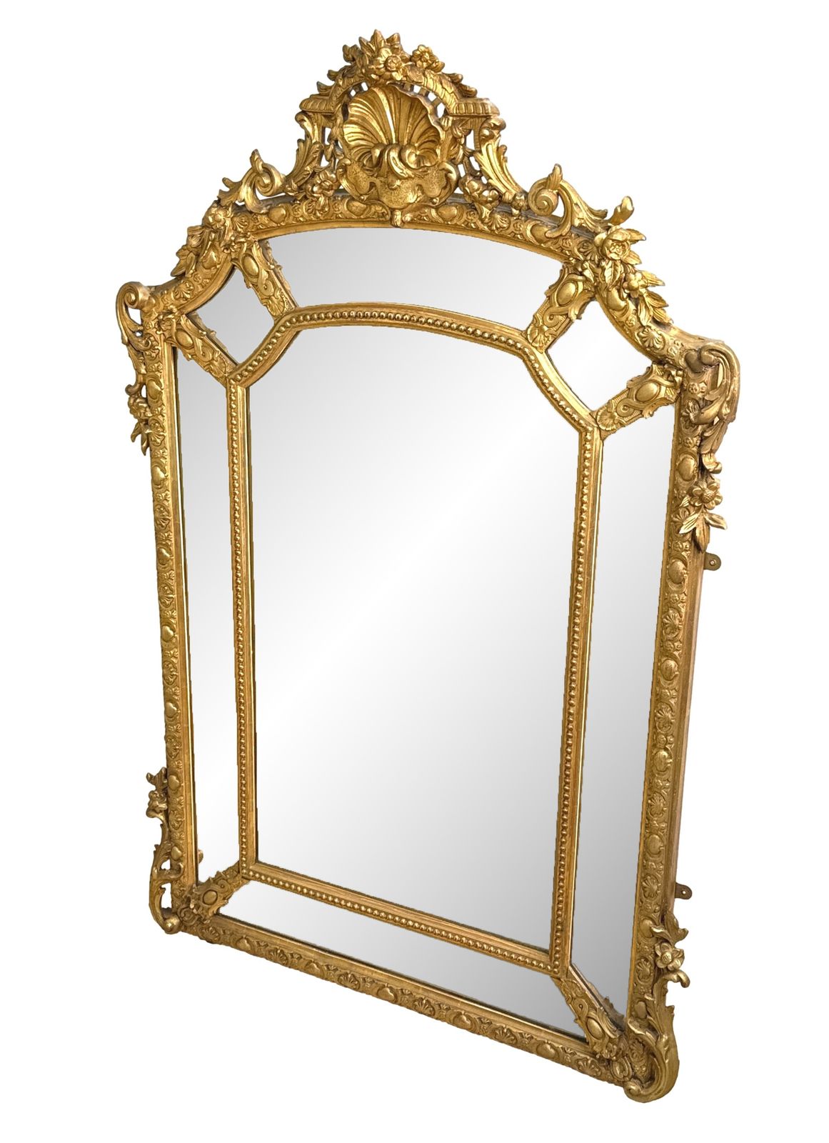 Large French 19th Century Gilt Marginal Mirror (France, Circa 1860) photo vinterior