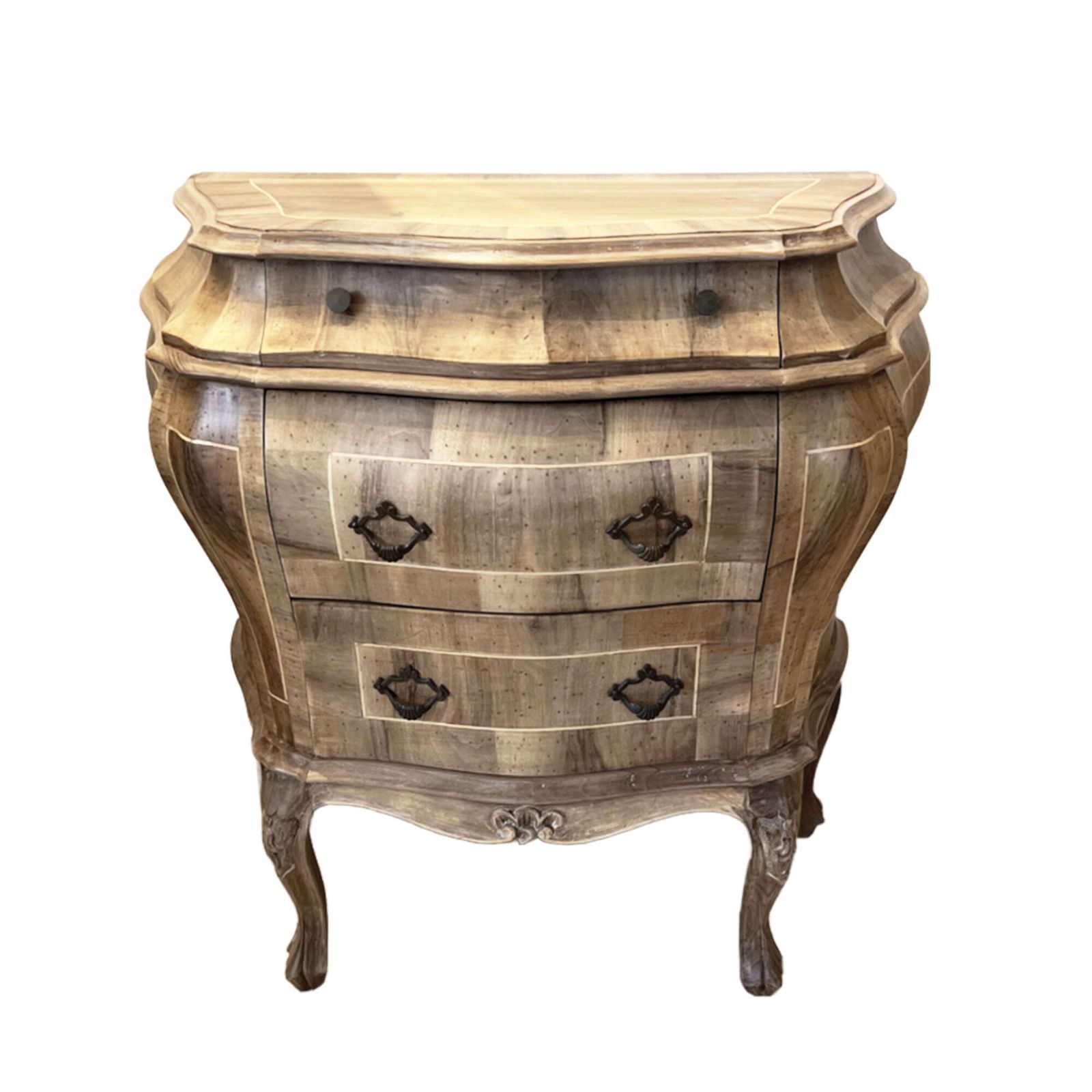 Pair Of Italian 18th Century Style Bombe Commodes photo for sale
