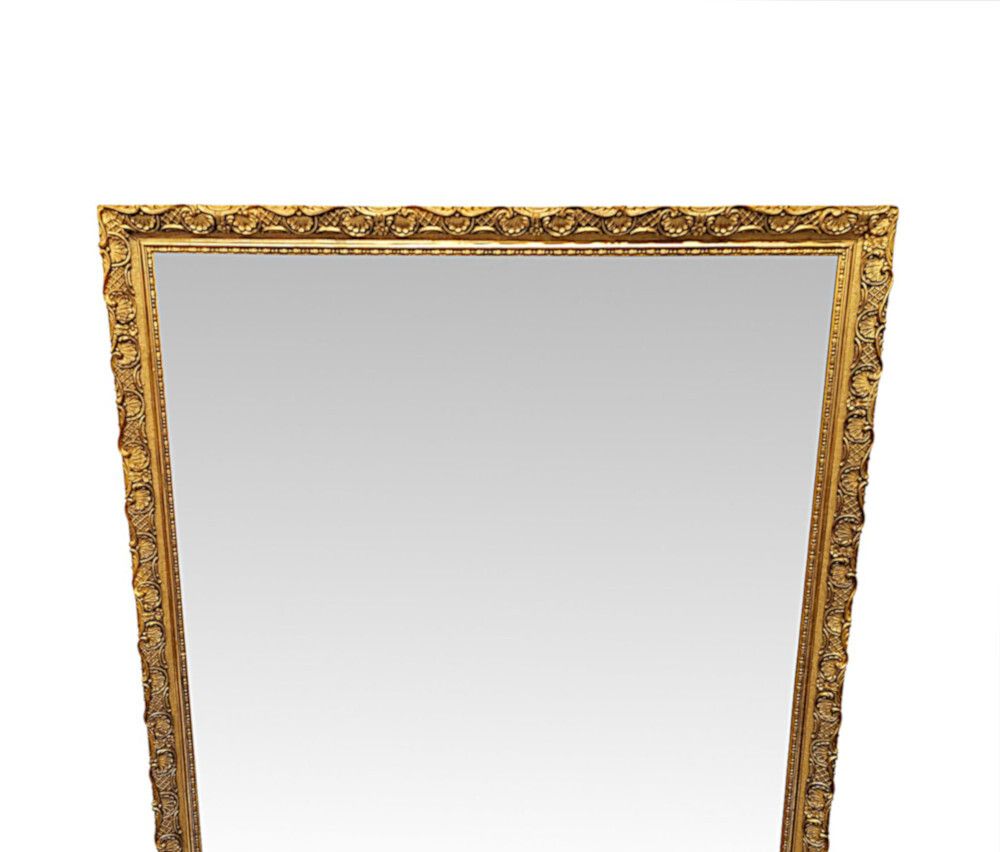 A Stunning Large 19th Century Giltwood Mirror With Shell Detail photo 6049.1514
