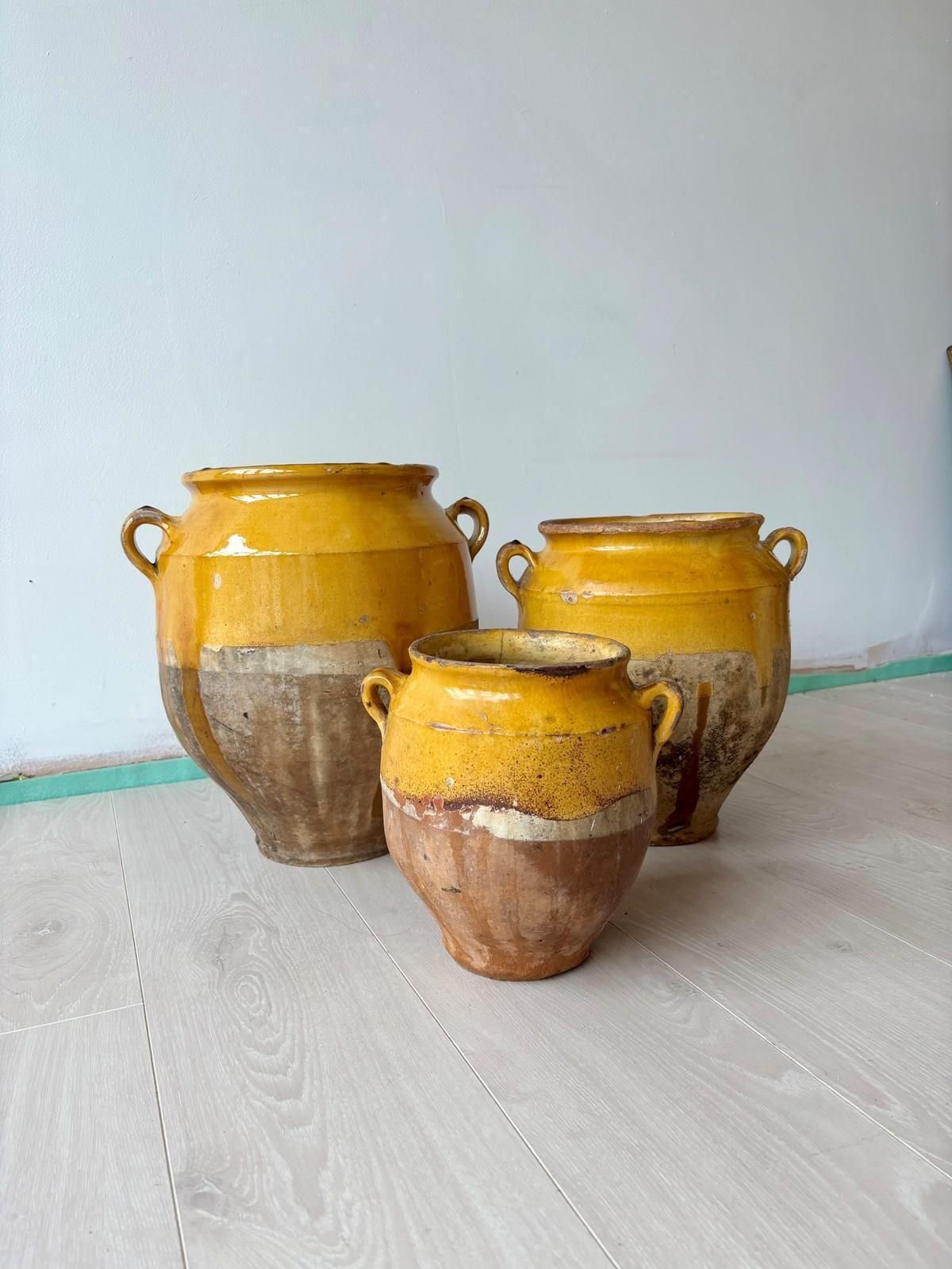 Collection Of Antique French Confit Pots photo furniture