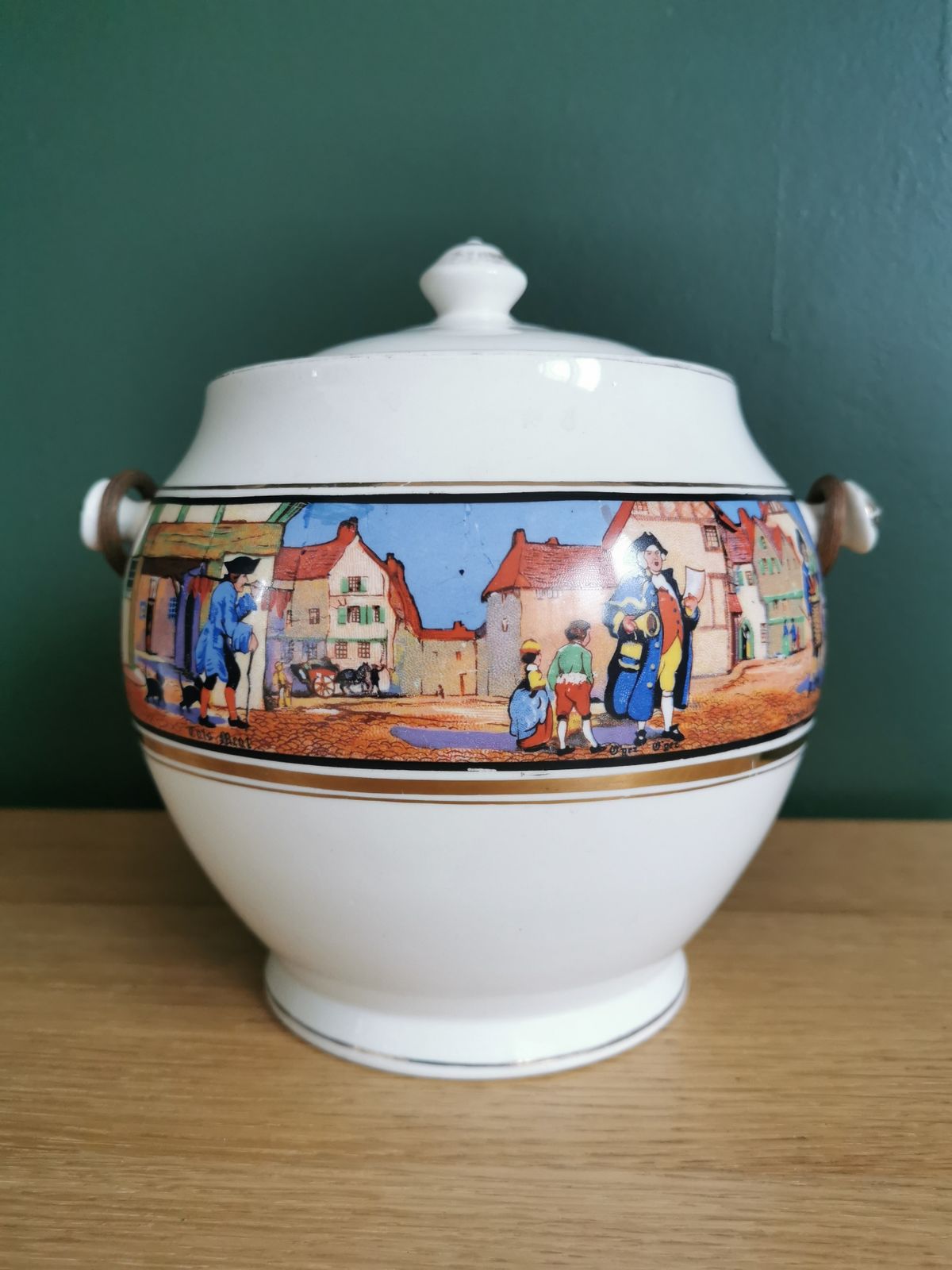 1930s Crown Ducal Cries Of London Biscuit Barrel photo buy