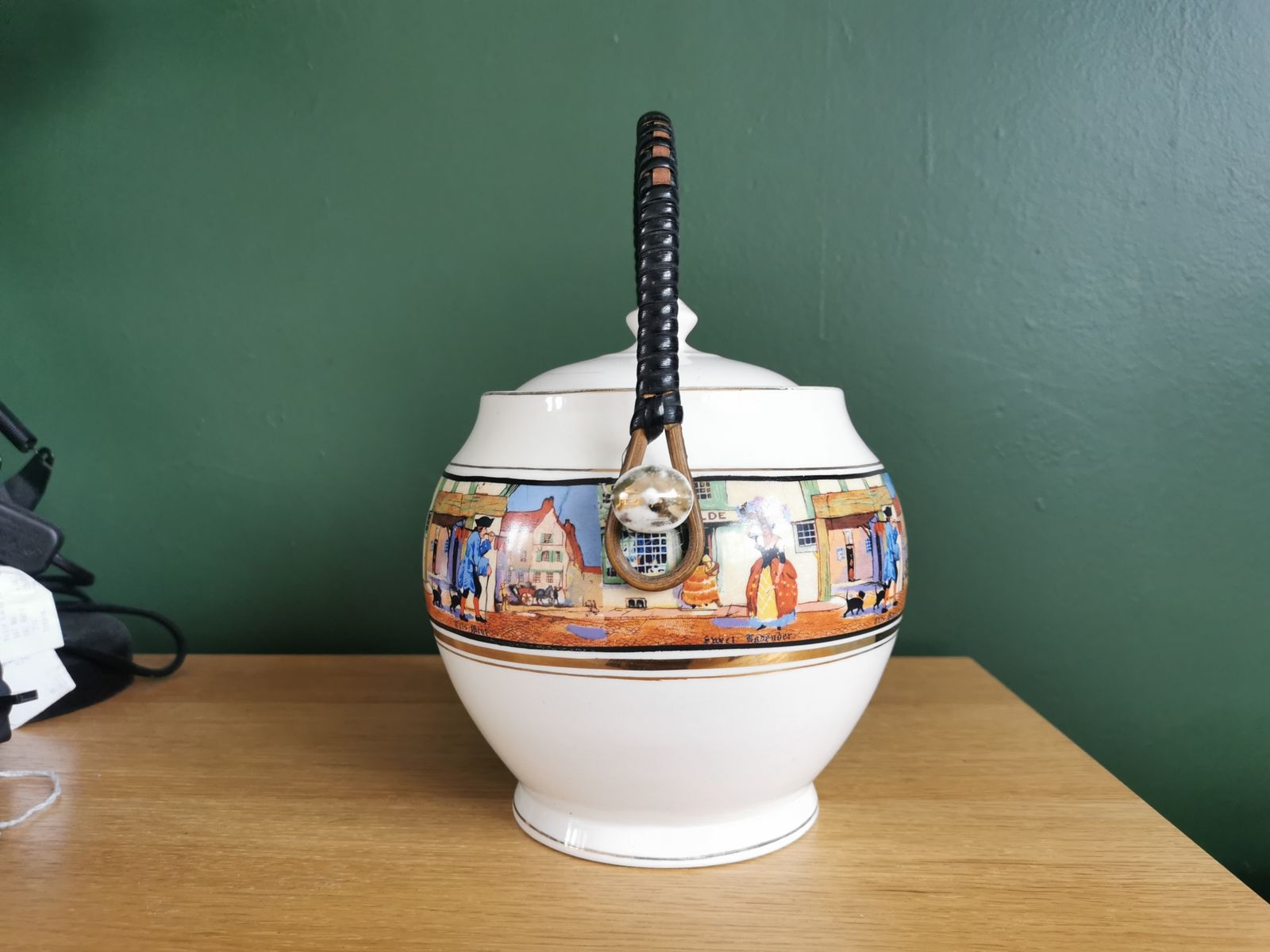 photo furniture 1930s Crown Ducal Cries Of London Biscuit Barrel