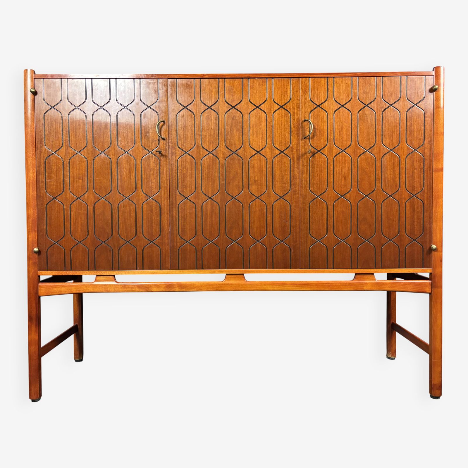Midcentury Swedish Scandinavian Sideboard Cabinet By David Rosen Model Napo