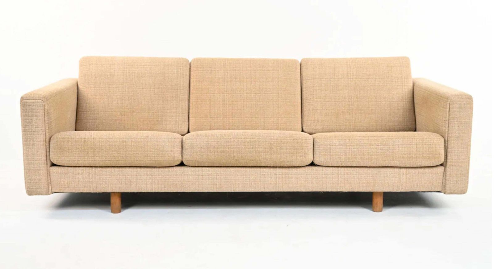 photo for sale Vintage 1960s Danish Three Seat Sofa Model Ge 300/3 By Hans Wegner For Getama