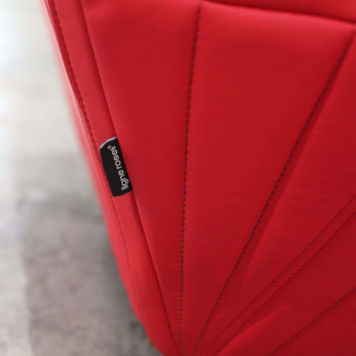 Ligne Roset Red Facett Armchair By R. & E. Bouroullec photo furniture