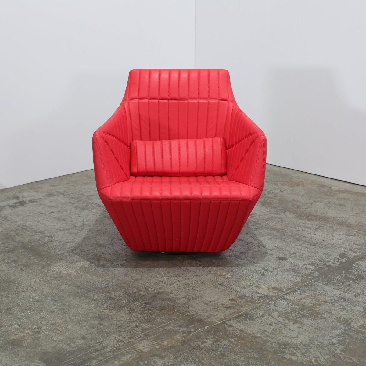 Furniture Ligne Roset Red Facett Armchair By R. & E. Bouroullec photo