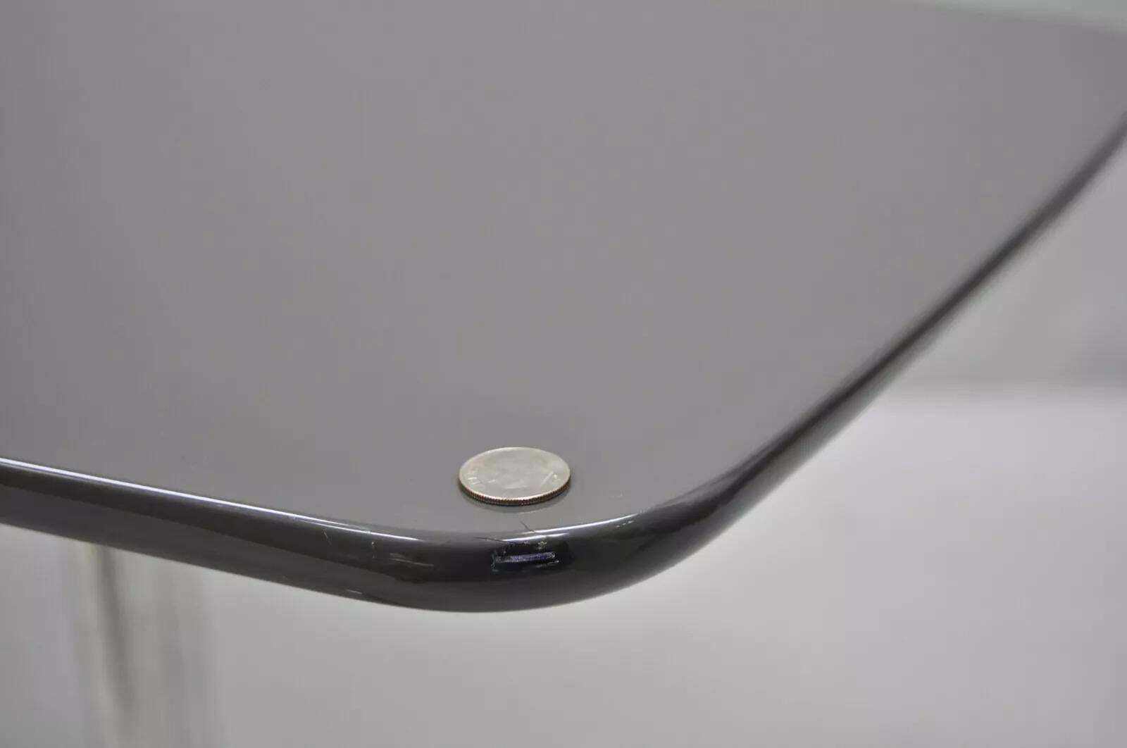 Minotti Italian Modern Surfboard Coffee Table With Chrome Steel Legs photo 891.0