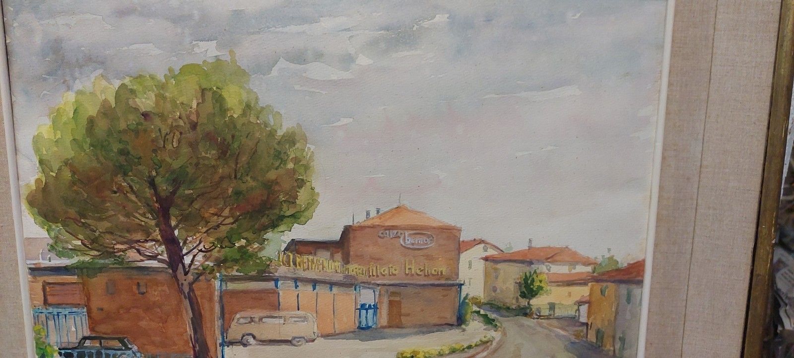 Hanset Guide (1910 1992) Watercolor On Genoa Glimpse Paper? 1968 Signed photo buy