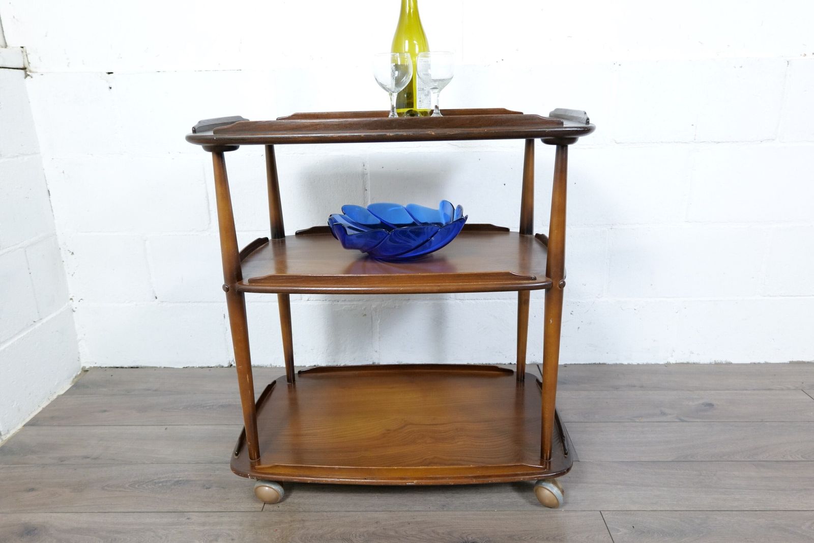 Ercol Windsor Dark Elm Tea Drinks Trolley photo for sale
