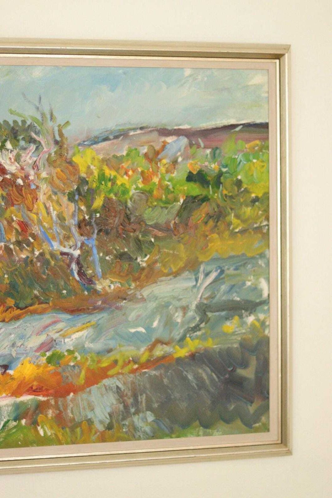 Original Mid Century Swedish Oil On Canvas   “St Eriks Kulle, Marstrand” By Per Falk Vintage & Framed | 66 X 81 Cm (26" X 31.9") photo buy