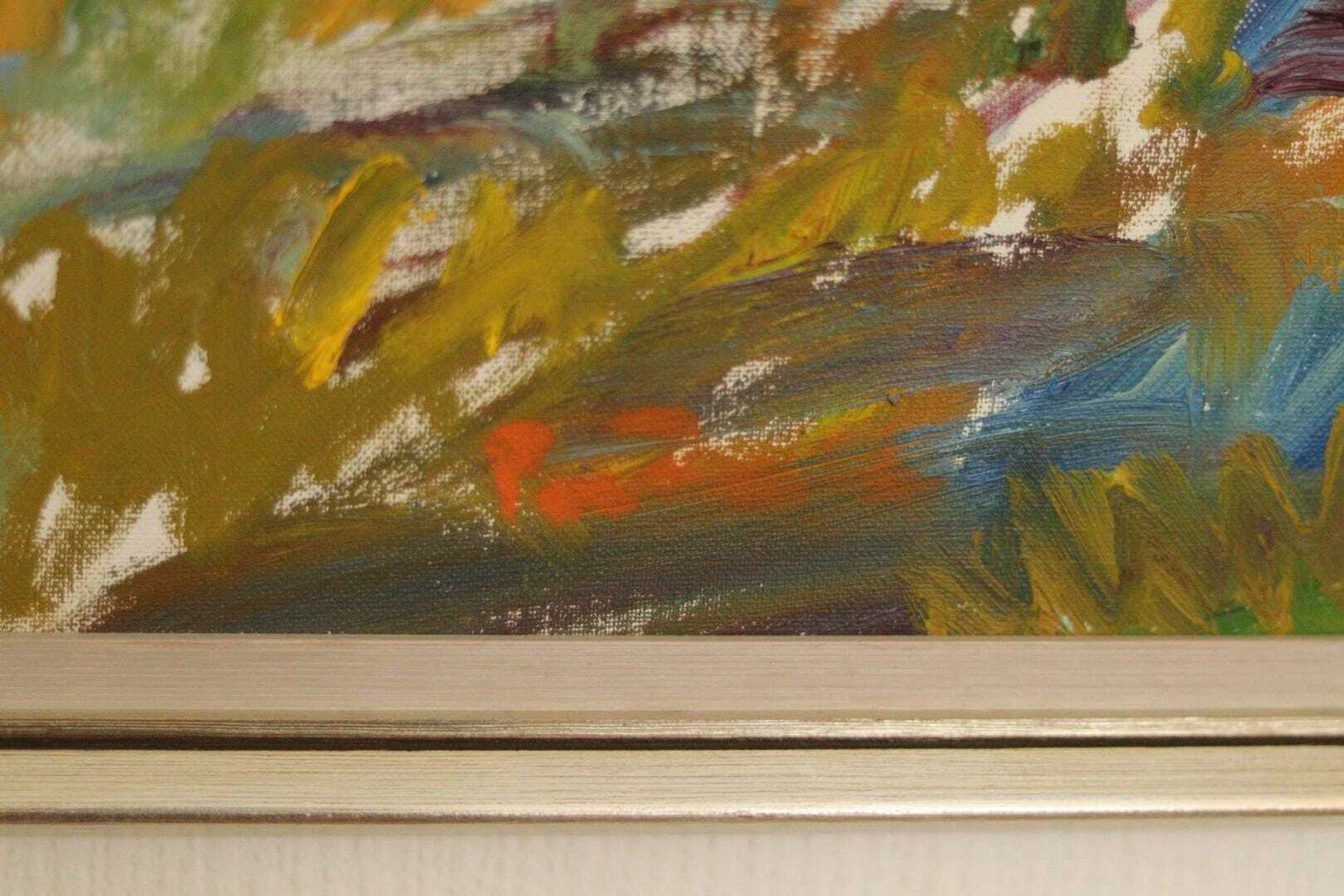 Original Mid Century Swedish Oil On Canvas   “St Eriks Kulle, Marstrand” By Per Falk Vintage & Framed | 66 X 81 Cm (26" X 31.9") photo vintage