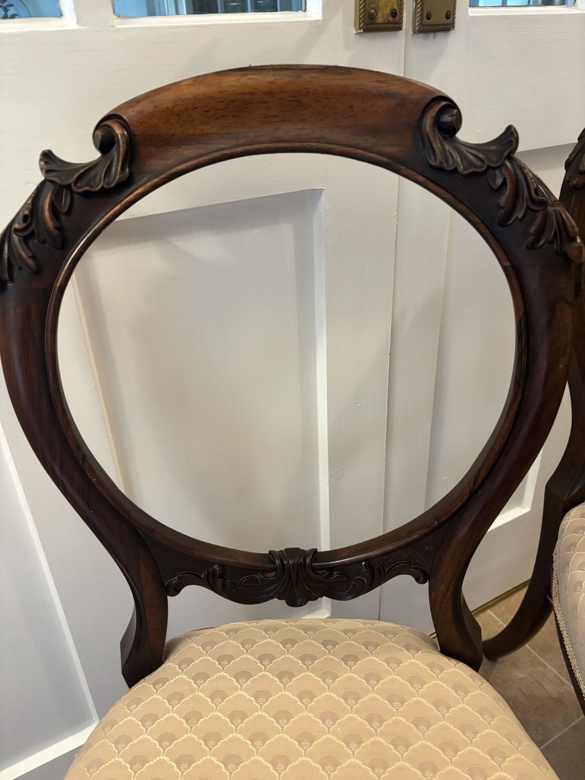 Rosewood Pair Of Mid Victorian Salon Chairs