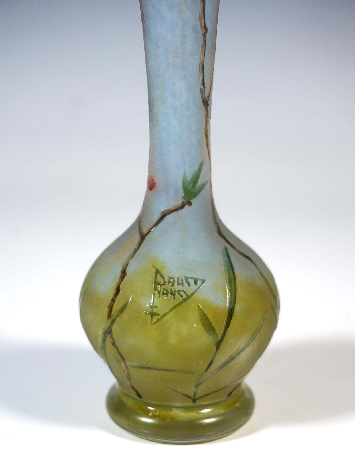 Art Nouveau Cameo Single Vase 'Daphné', Daum Nancy, France, Circa 1910/1915 photo 2442.0