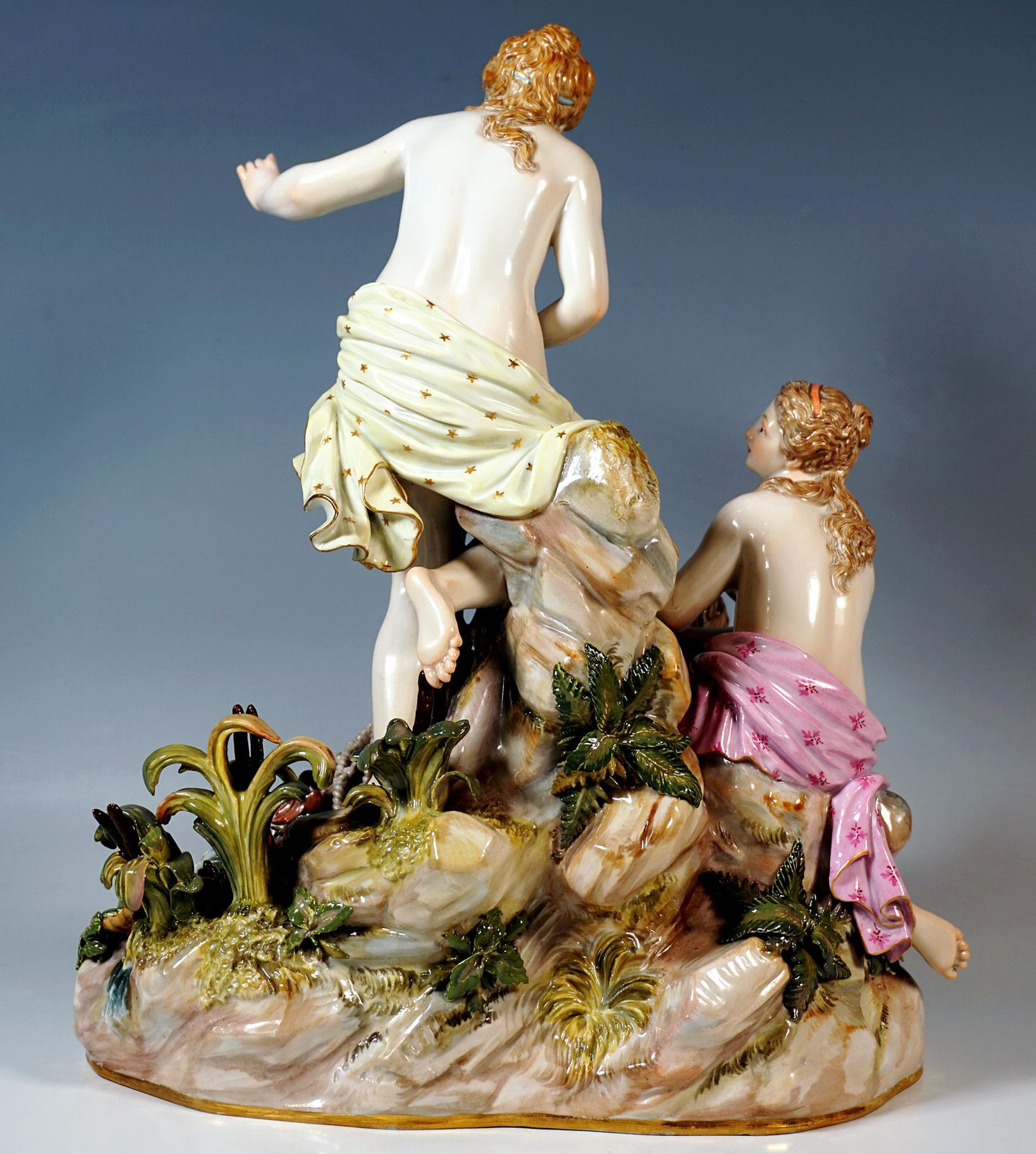 Large Mythological Meissen Group 'The Catch Of The Triton', J.J. Kändler, C 1860 photo for sale