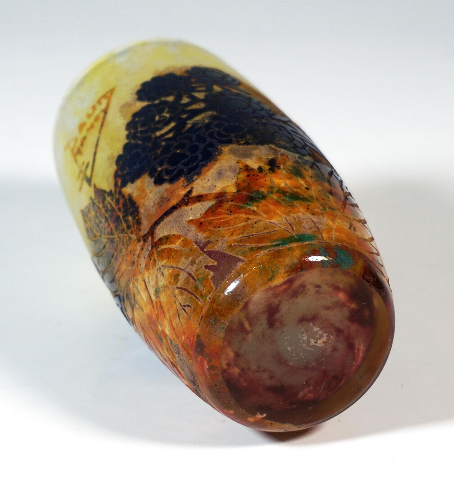Art Nouveau Cameo Vase 'Mûres Sauvages', Daum Nancy, France, Ca. 1900/1905 photo buy