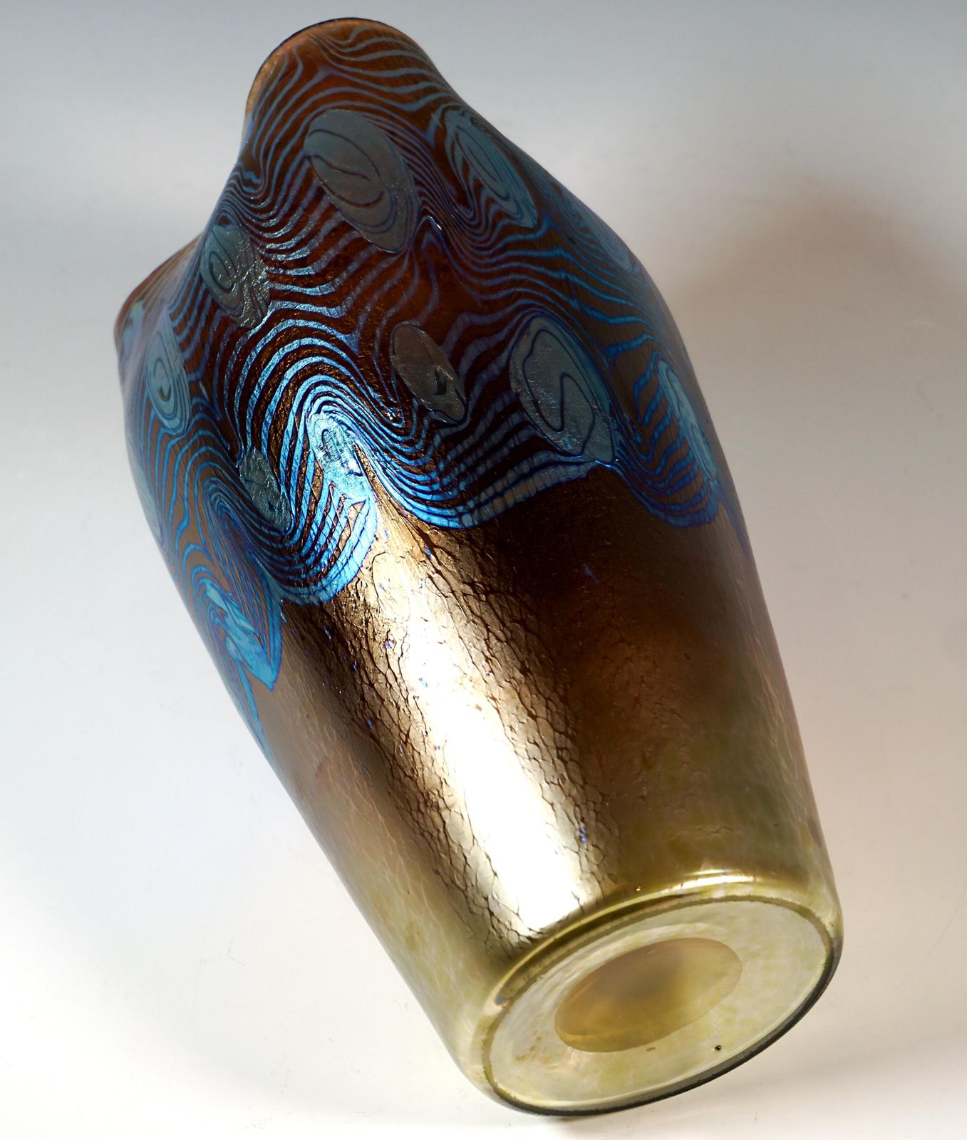 Loetz Art Nouveau Vase, 'Argus', Phenomenon Gre 2/351, Austria Hungary, Ca 1902 photo buy