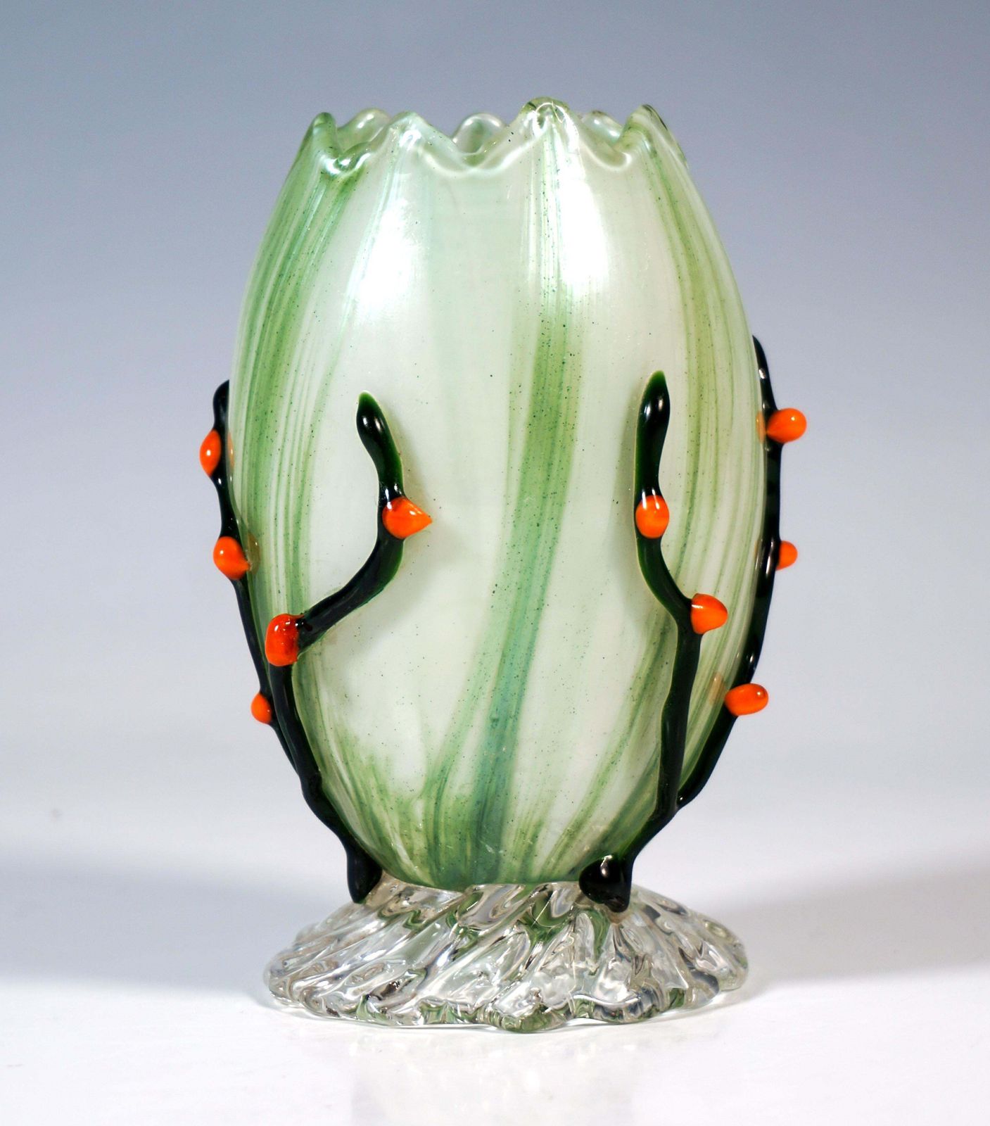 Loetz Art Nouveau Egg Shaped Vase, Execution 33, Bohemia, Austria Hungary, 1907 photo furniture