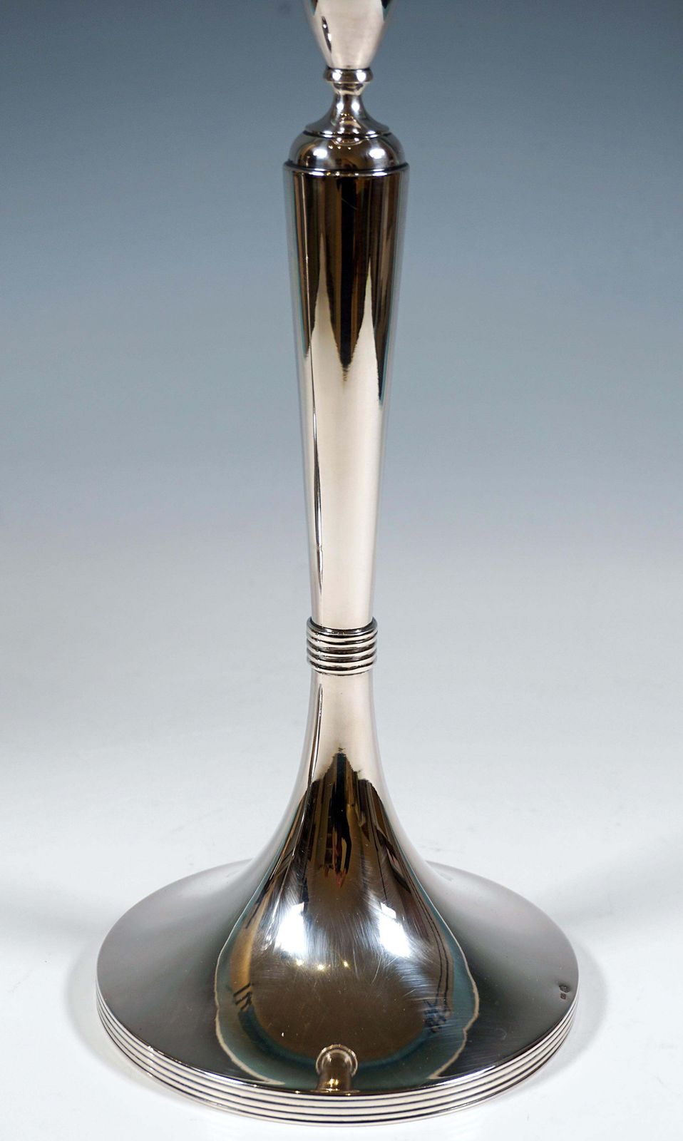 Pair Of Large Empire Style Silver Candle Holders, Hermann Südfeld, Vienna, C1890 photo 2131.0