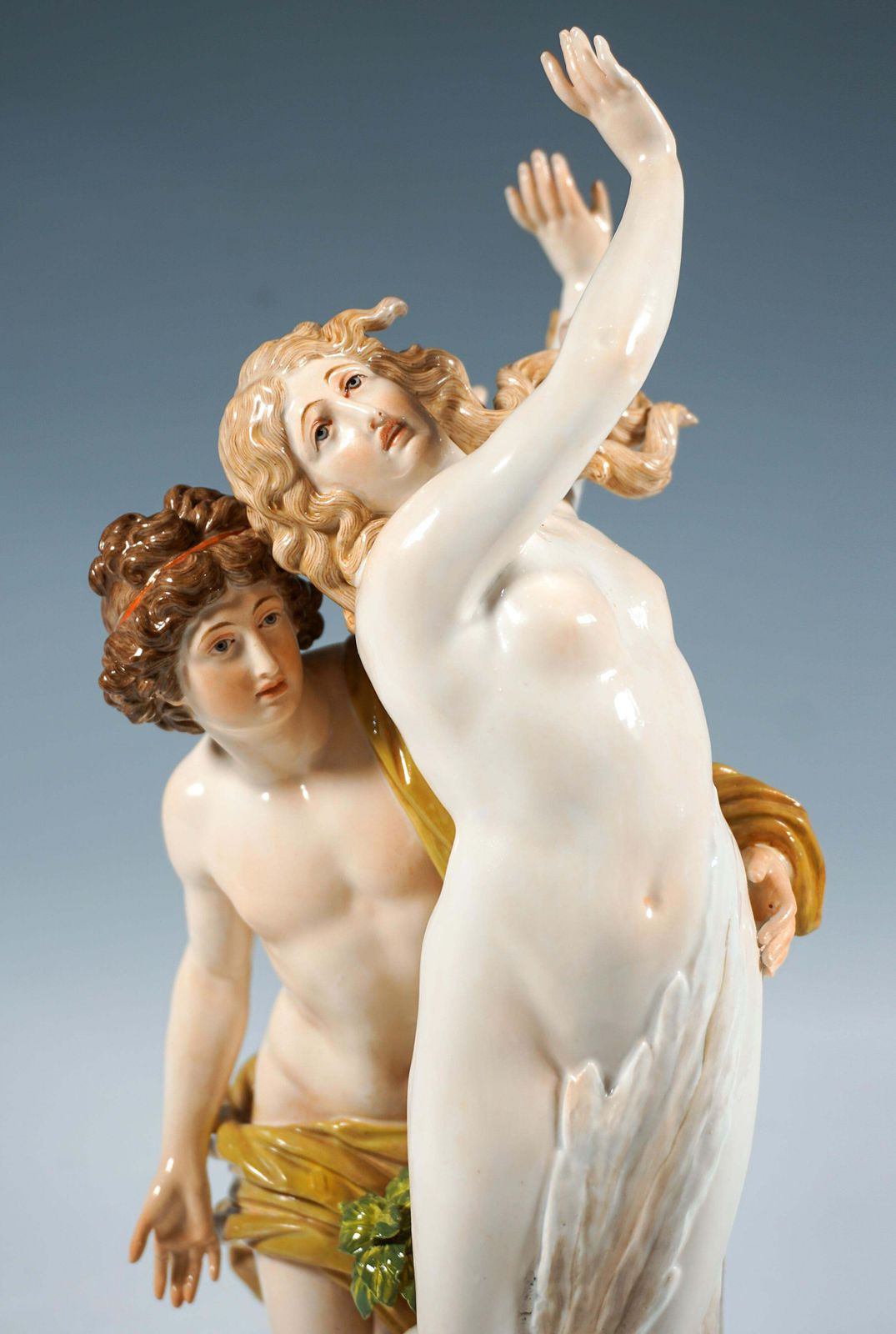 photo furniture Large Meissen Porcelain Figurine Group 'Apollo & Daphne', By Juechtzer, Ca. 1860